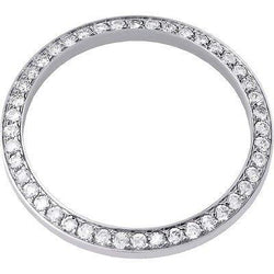 Runde, individuell angefertigte Diamantlünette mit 3 Karat, passend für alle Rolex Date-Uhrenmodelle