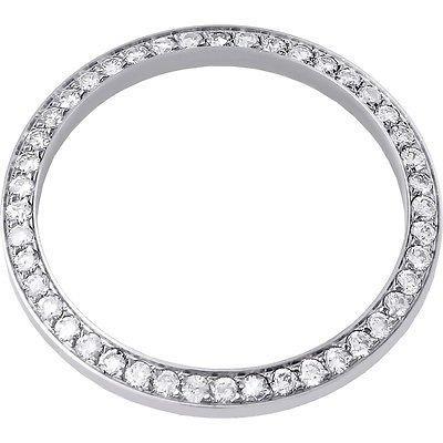 Runde, individuell angefertigte Diamantlünette mit 3 Karat, passend für alle Rolex Date-Uhrenmodelle