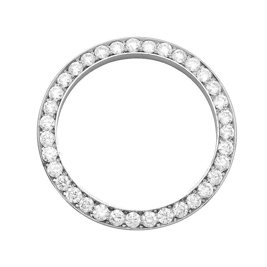Runde, individuell angefertigte Diamantlünette mit 4,50 Karat passend für die 41 mm große Datejust-Herrenuhr
