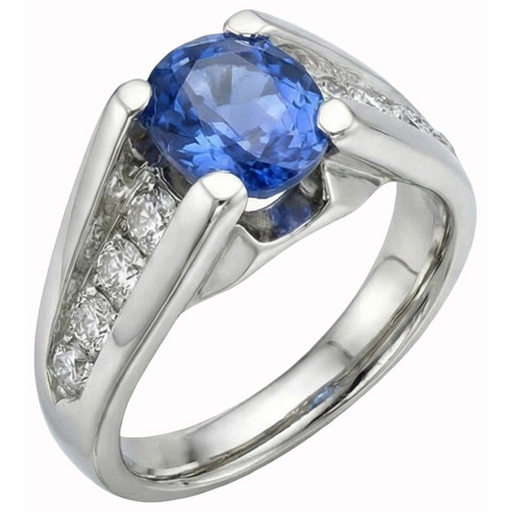 echter round diamant 2.50Karat ring Detailansicht