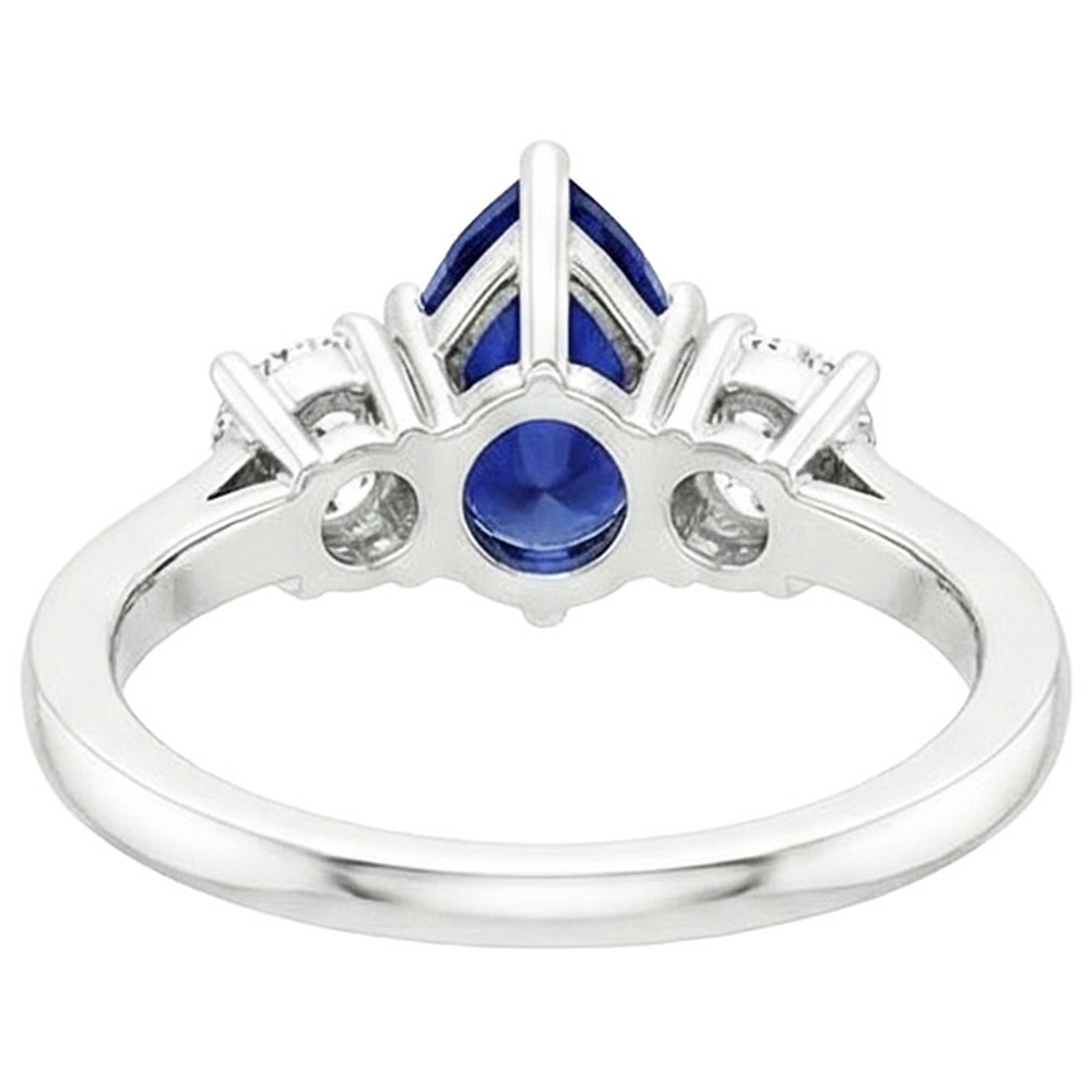 echter round diamant 3Karat ring Detailansicht
