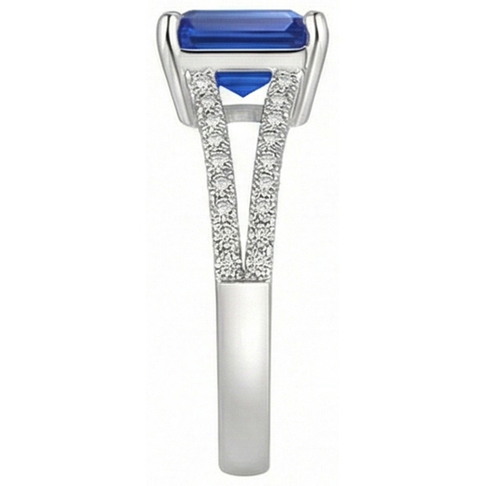 echter baguette diamant 2.50Karat ring Draufsicht