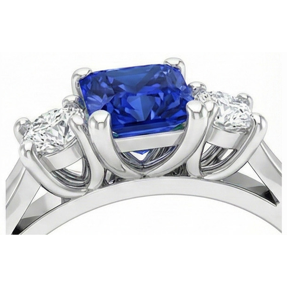 echter round diamant 1.25Karat ring Profilansicht