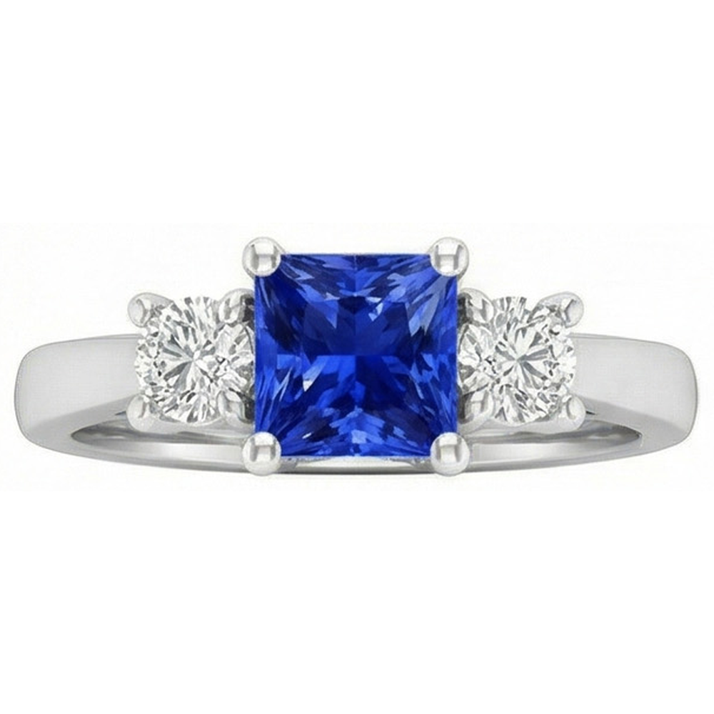 echter round diamant 1.25Karat ring Seitenansicht