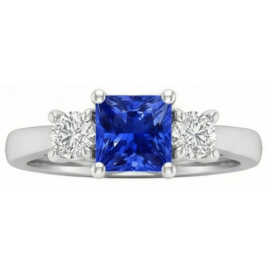 echter round diamant 1.25Karat ring Seitenansicht