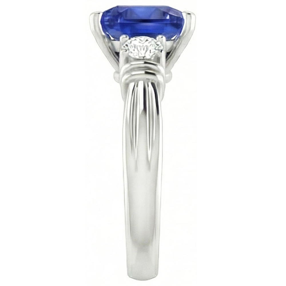 echter trillion diamant 1.75Karat ring Draufsicht