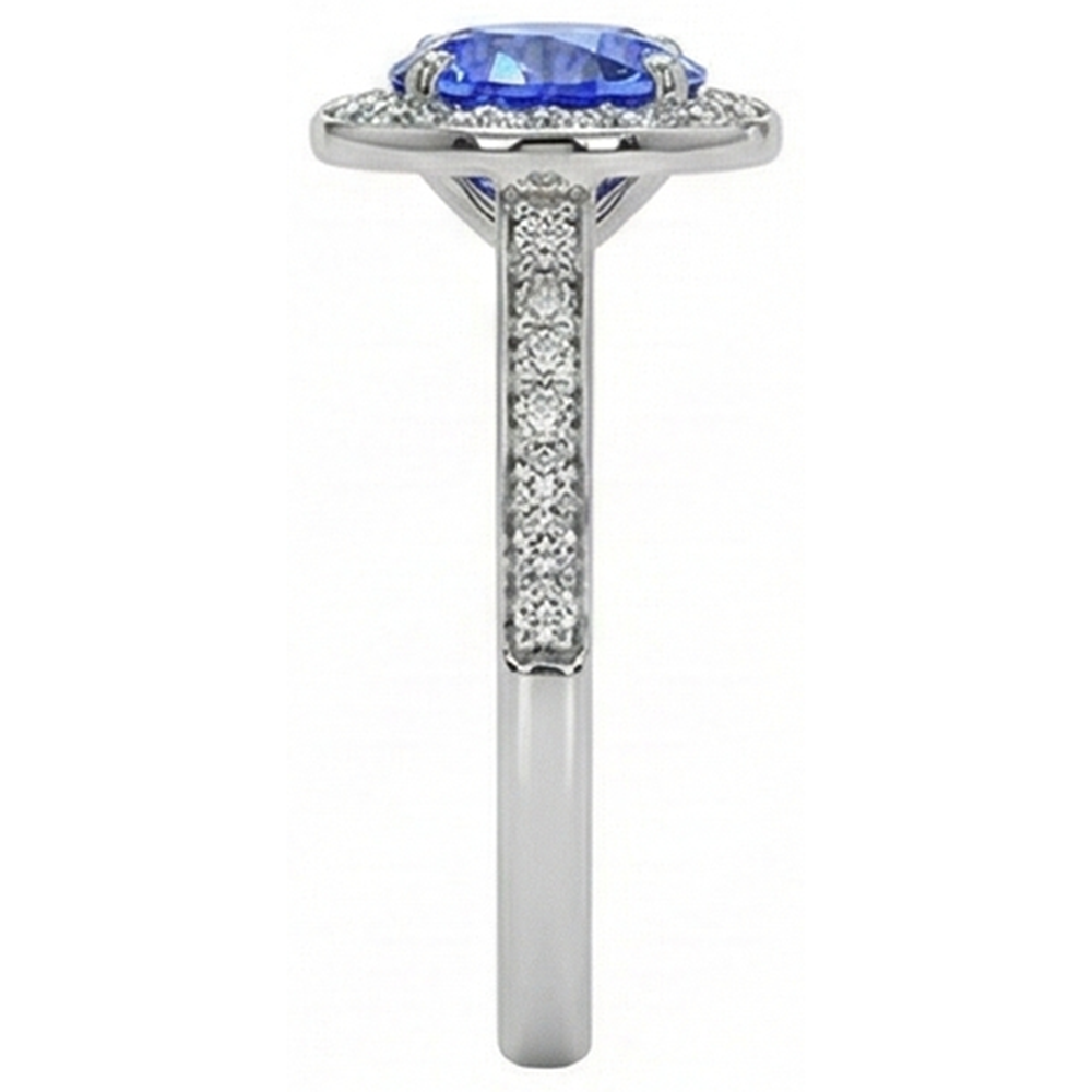 echter round diamant 4Karat ring Band Detail
