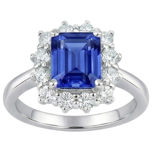 echter round diamant 4.50Karat ring Vorderansicht