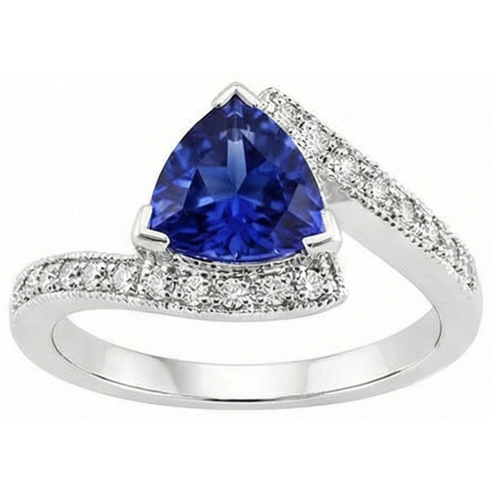 echter trillion diamant 3Karat ring Detailansicht