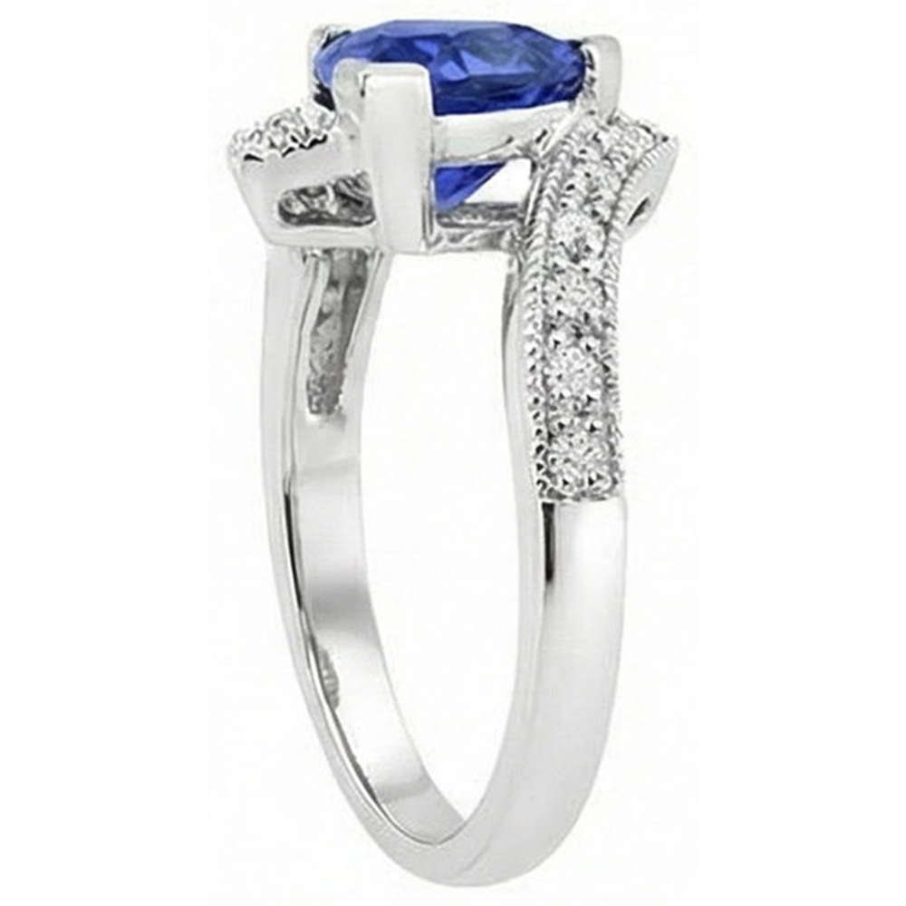 echter trillion diamant 3Karat ring auf Weiß