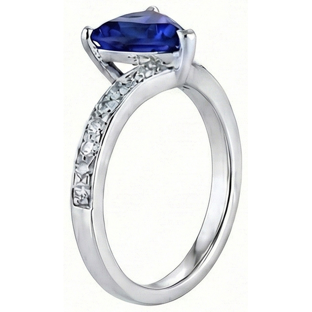 echter trillion diamant 2.50Karat ring Detailansicht