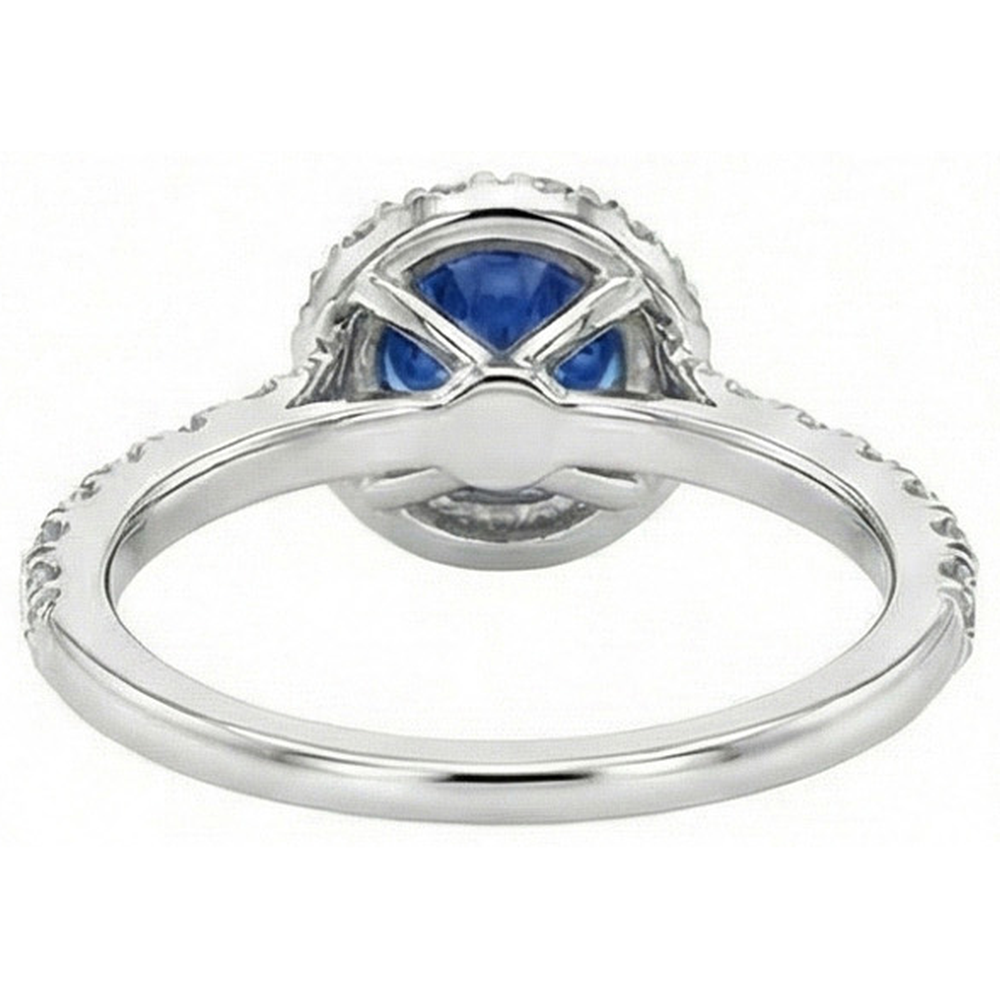 echter round diamant 3.50Karat ring auf Weiß