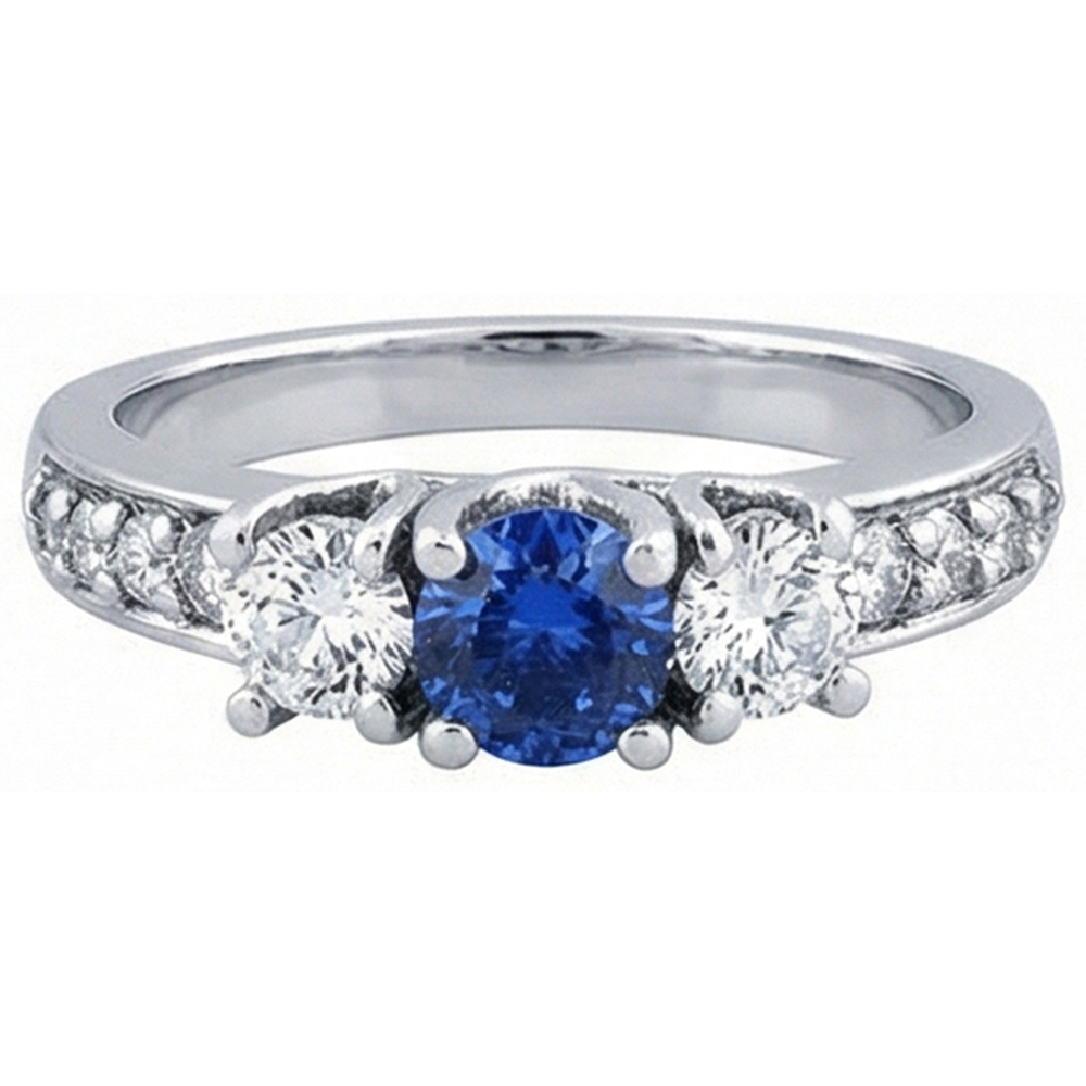 echter round diamant 2.50Karat ring Detailansicht