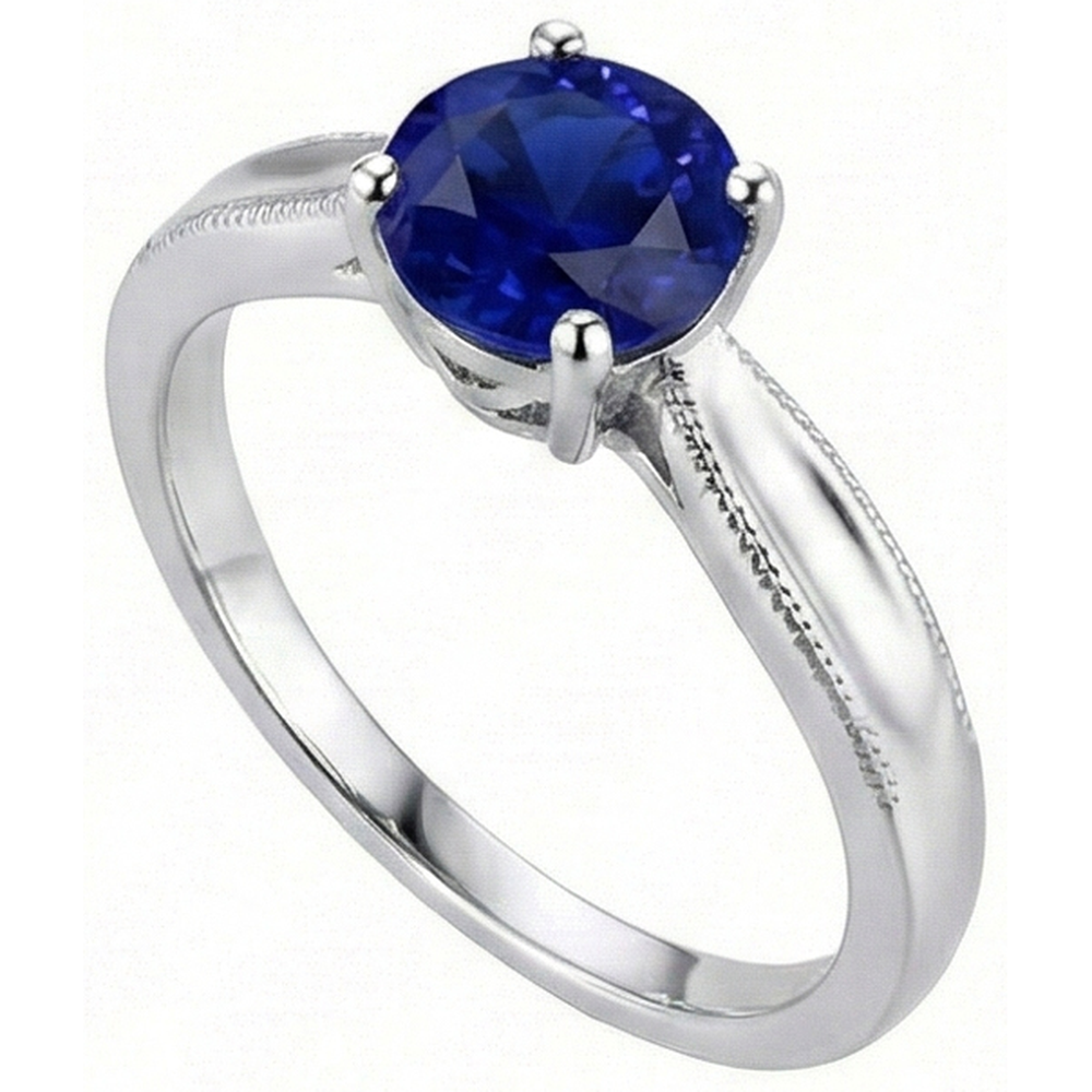 echter round diamant 1Karat ring Detailansicht
