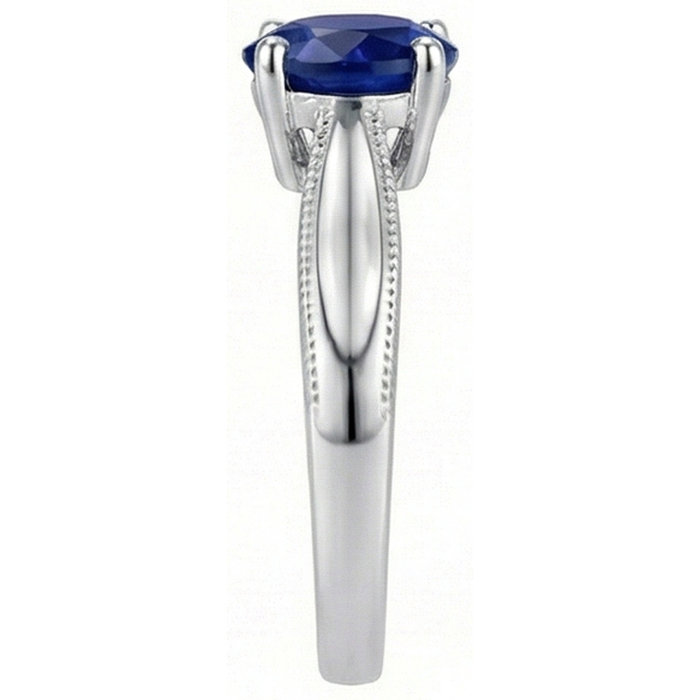 echter round diamant 1Karat ring Draufsicht