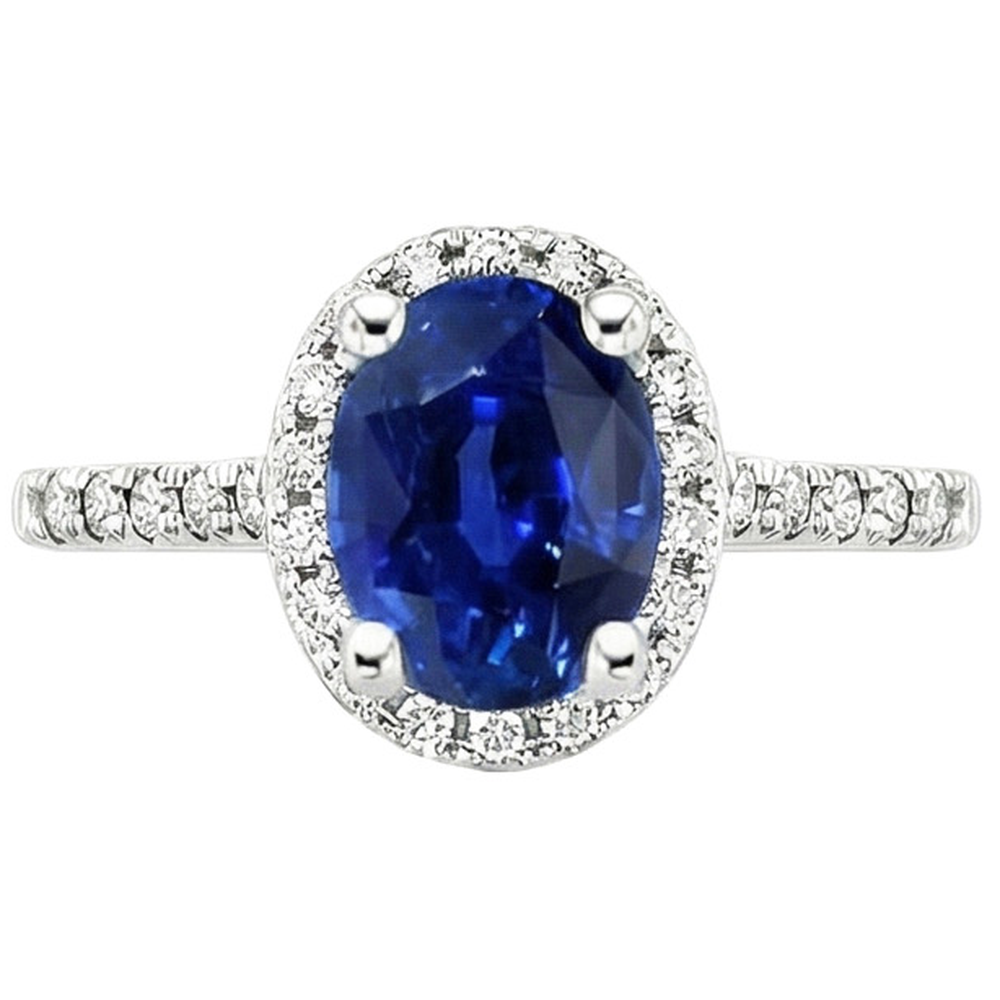 echter oval diamant 6Karat ring Detailansicht
