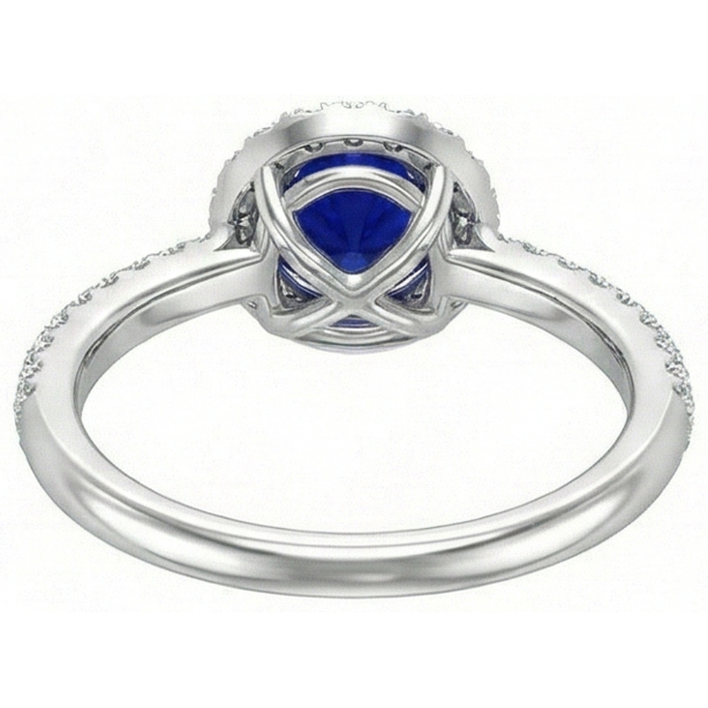 echter round diamant 3Karat ring Profilansicht