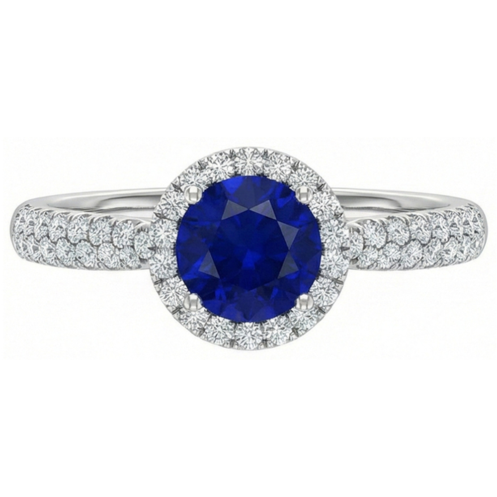 echter round diamant 3Karat ring Seitenansicht
