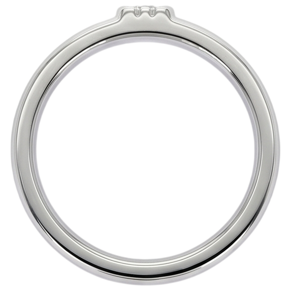 Runder Natürliche Diamant Herrenring Mit gebürstetem Finish Weißgold 14K 0,50 Karat