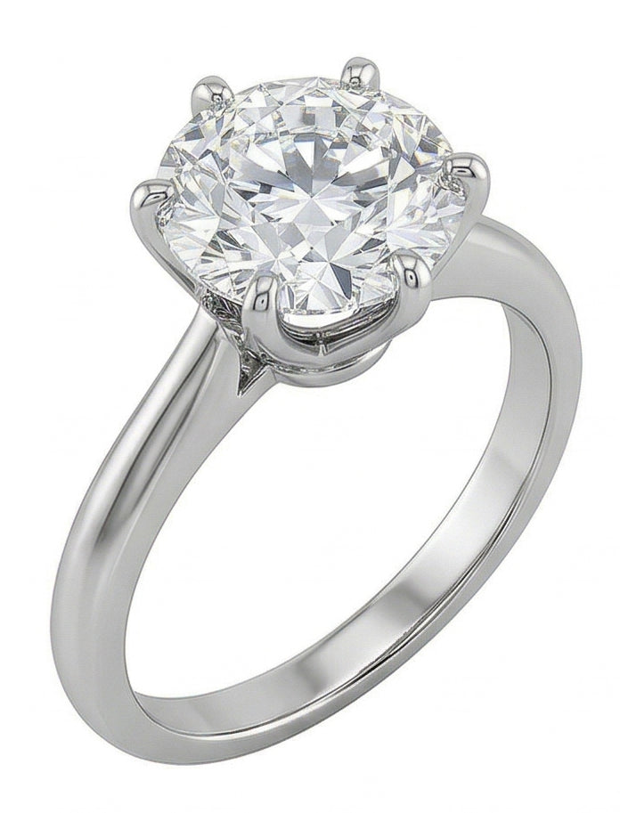 echter round diamant 1.25Karat ring Detailansicht