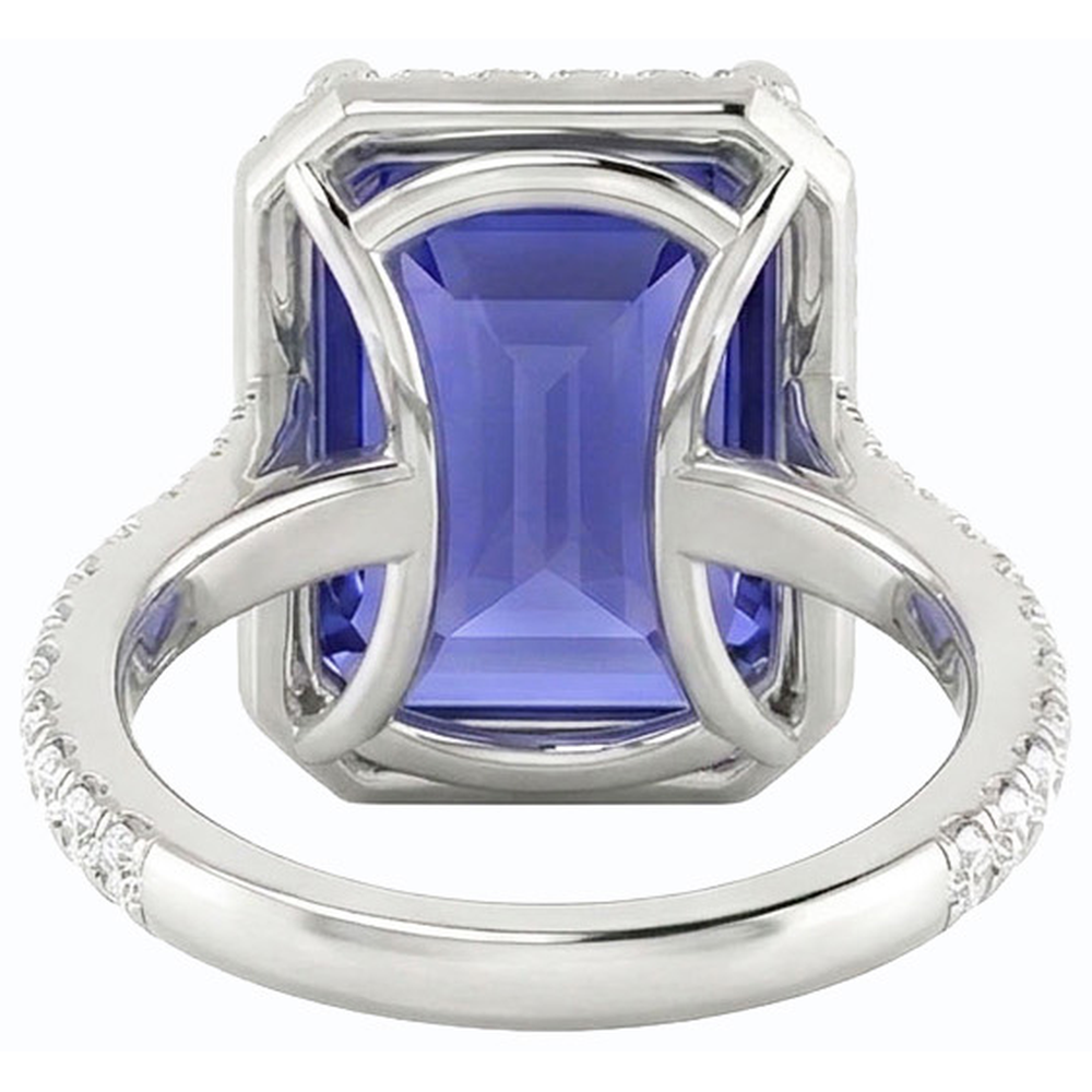 echter round diamant 4.50Karat ring auf Weiß