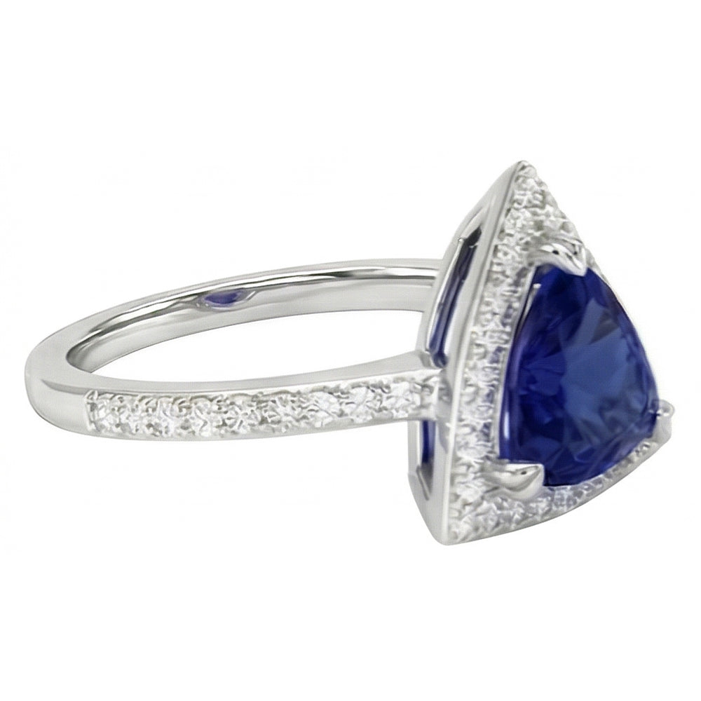 echter trillion diamant 1.50Karat ring Detailansicht
