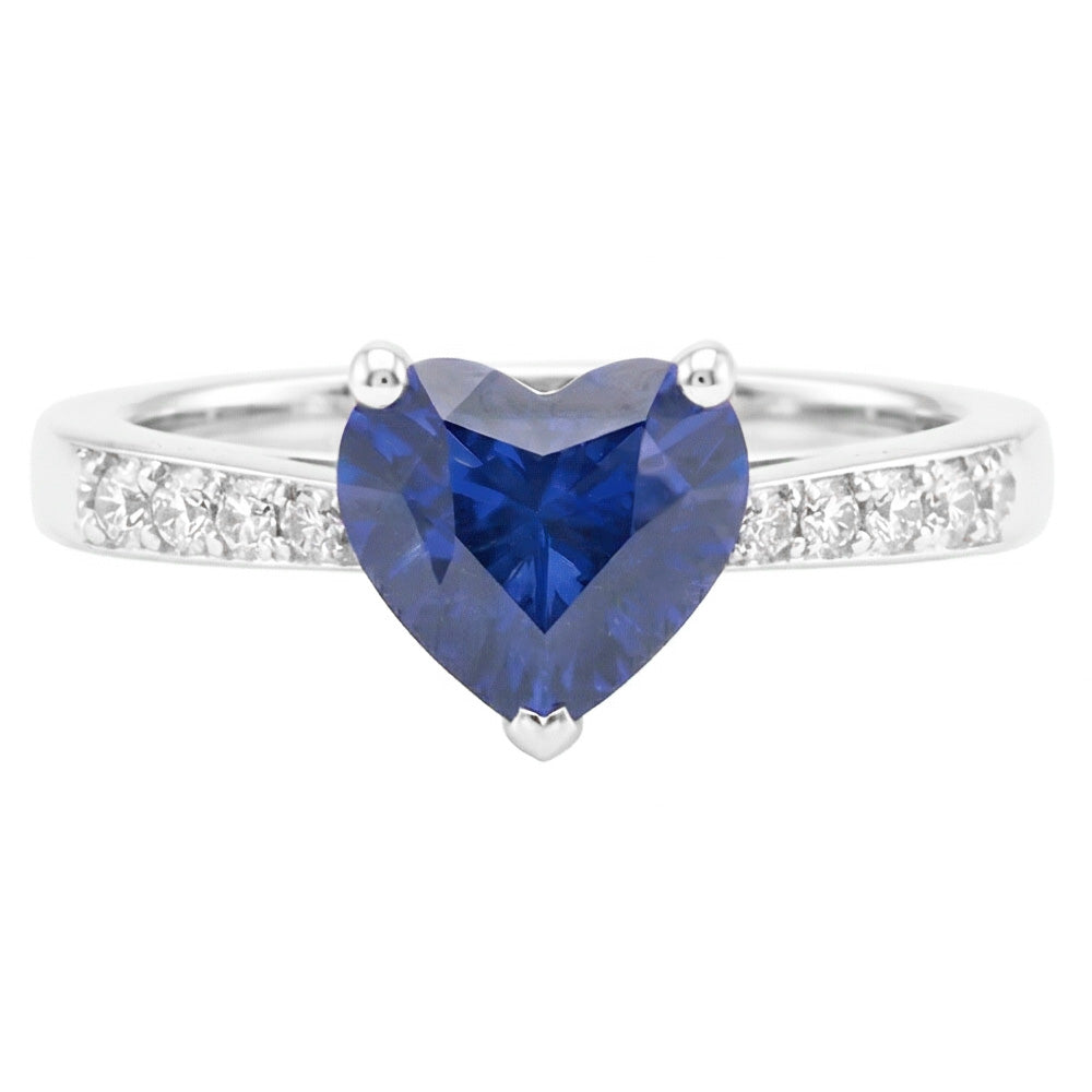 echter round diamant 2Karat ring Seitenansicht