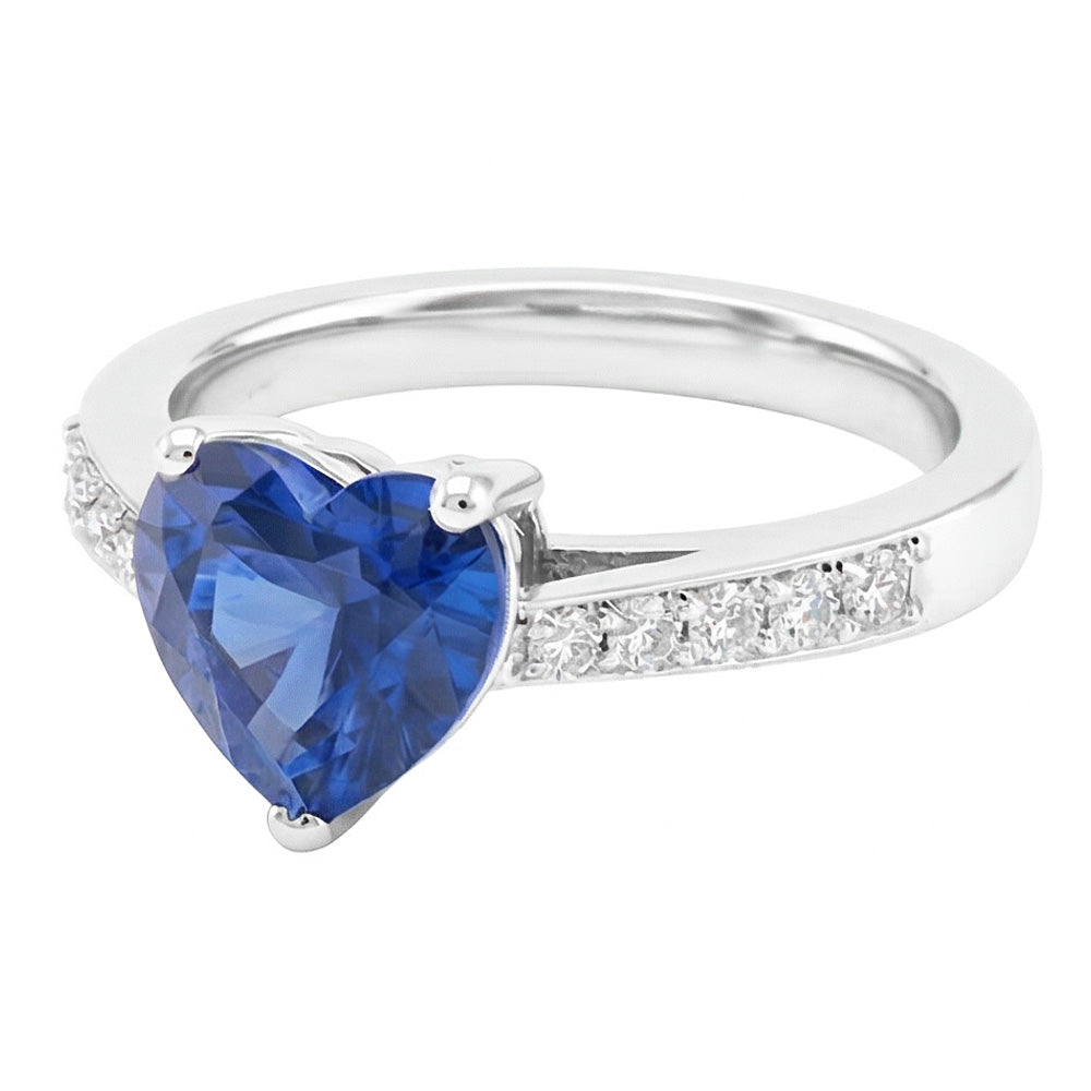 echter round diamant 2Karat ring Detailansicht
