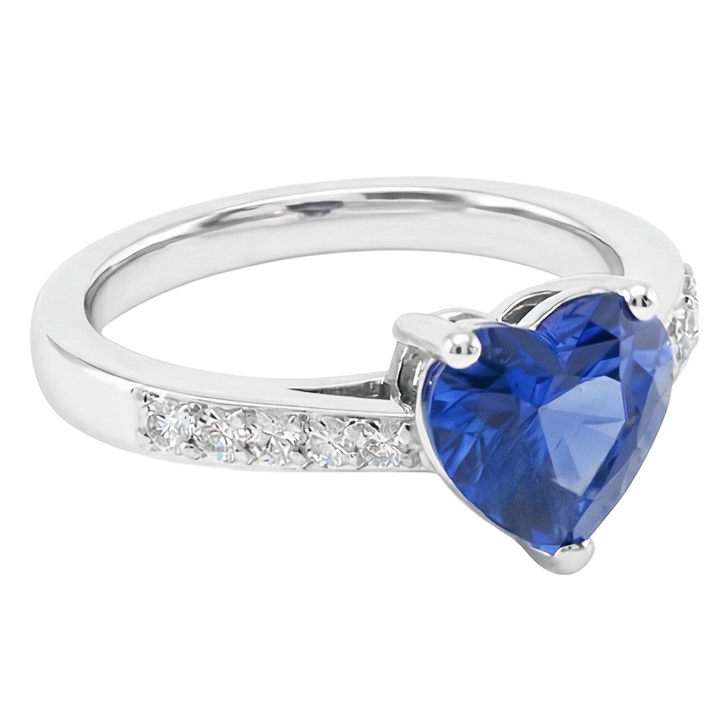 echter round diamant 2Karat ring Draufsicht