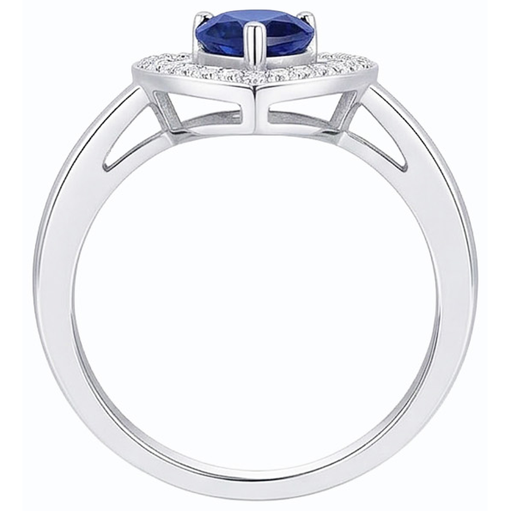echter round diamant 3Karat ring Seitenansicht