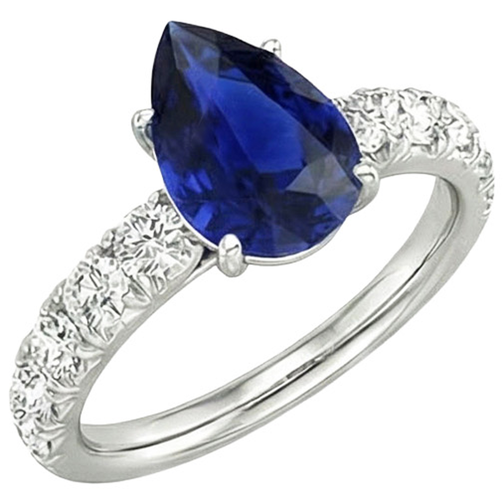 echter round diamant 4.50Karat ring Seitenansicht
