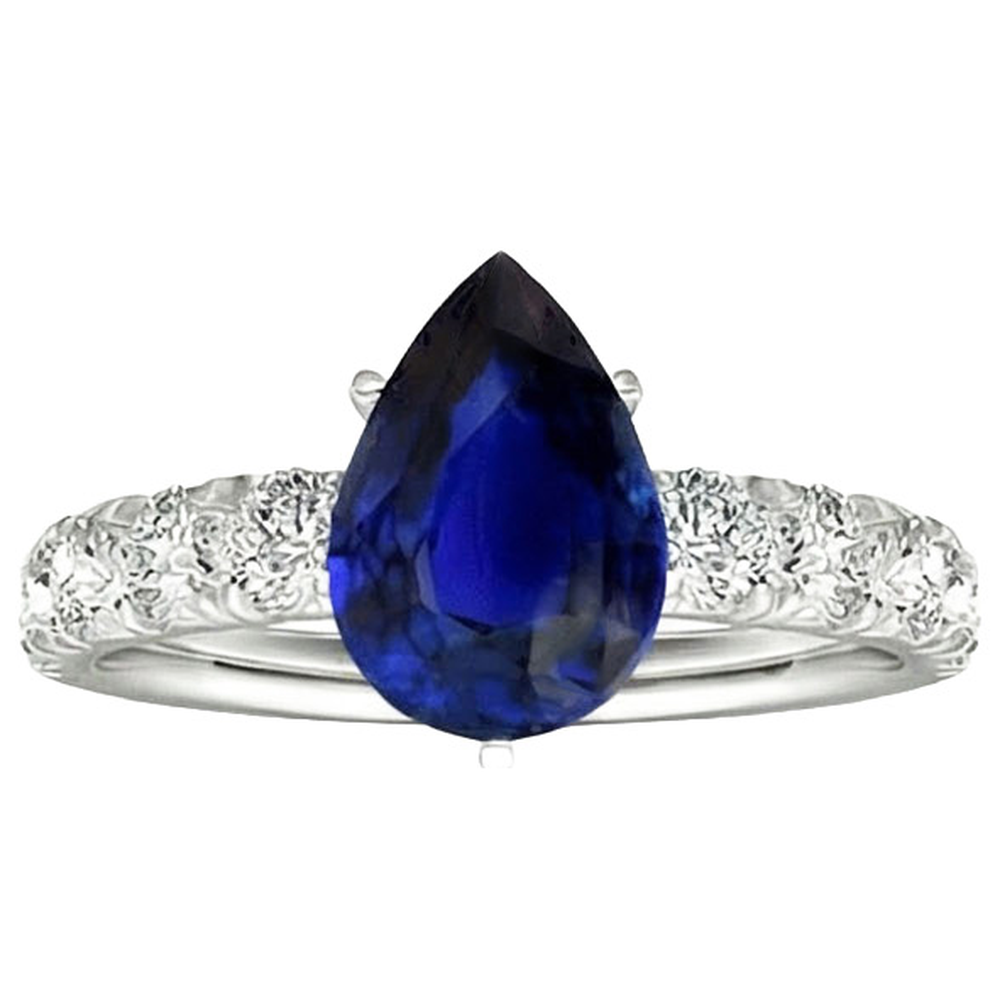 echter round diamant 4.50Karat ring Draufsicht