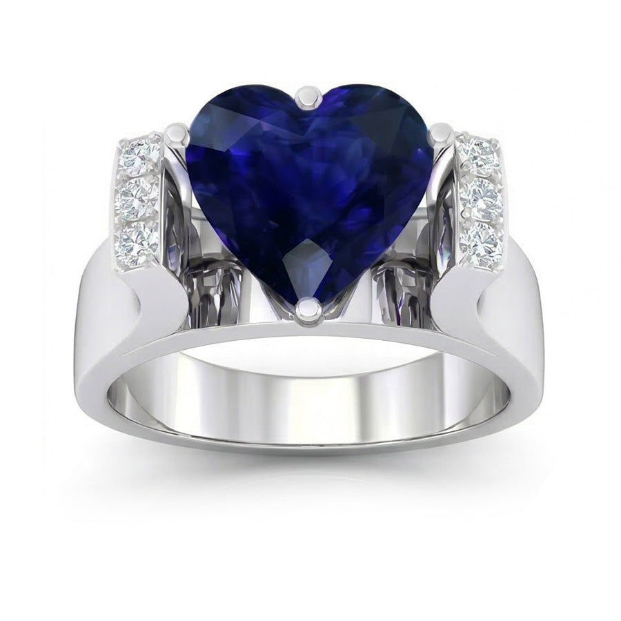 echter round diamant 3.50Karat ring Detailansicht