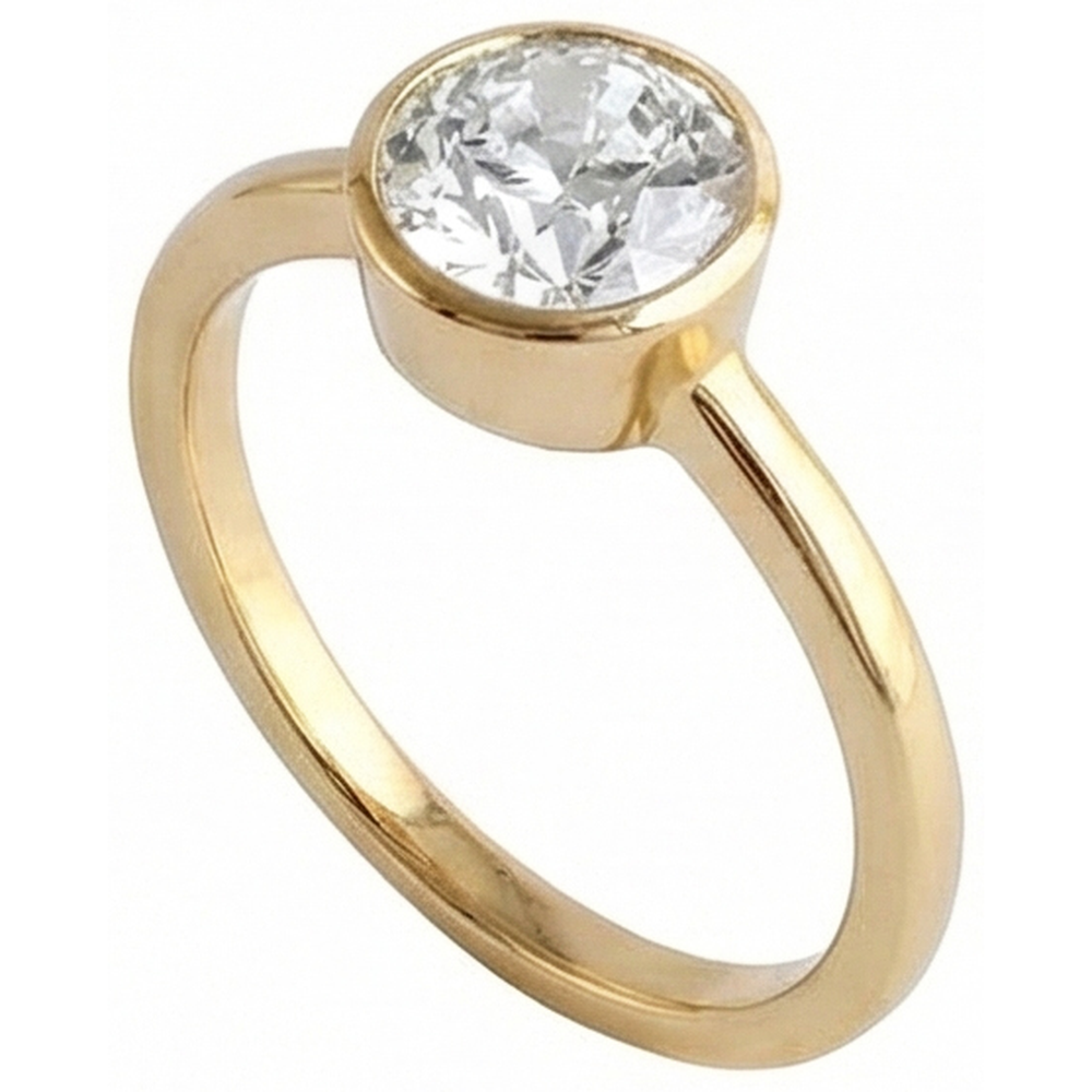 echter round diamant 1.50Karat ring Detailansicht