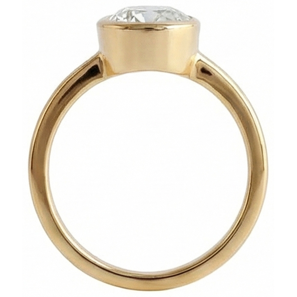 echter round diamant 1.50Karat ring mit Diamantbesatz