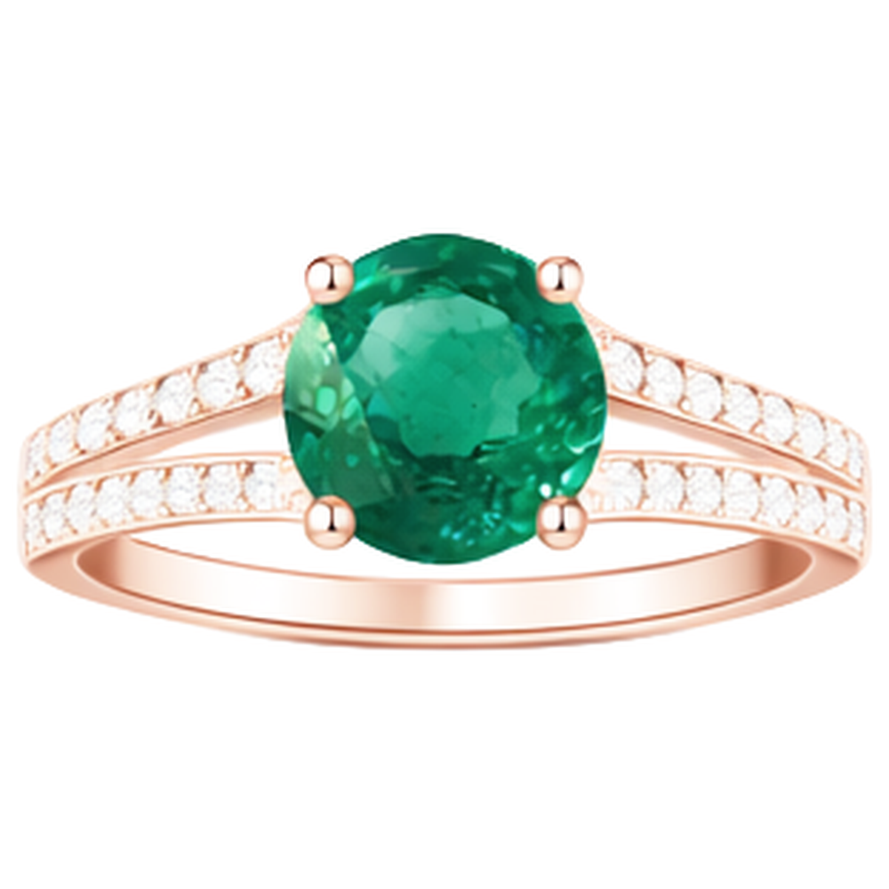 echter round diamant 2.75Karat ring Detailansicht