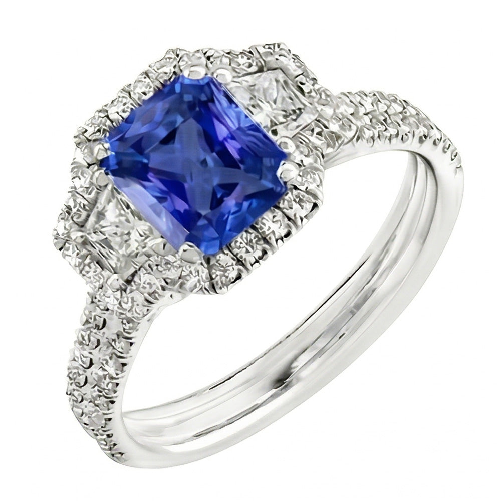 echter round diamant 4Karat ring Seitenansicht