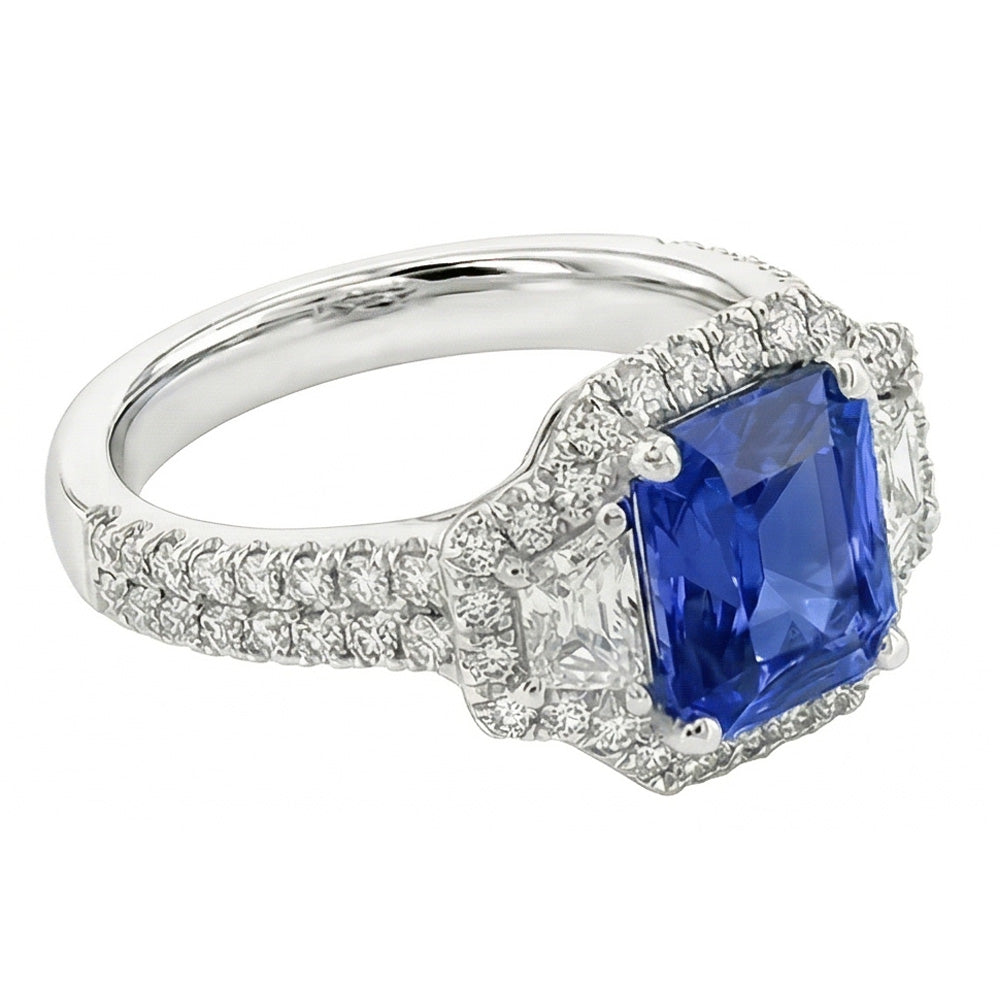 echter round diamant 4Karat ring Detailansicht