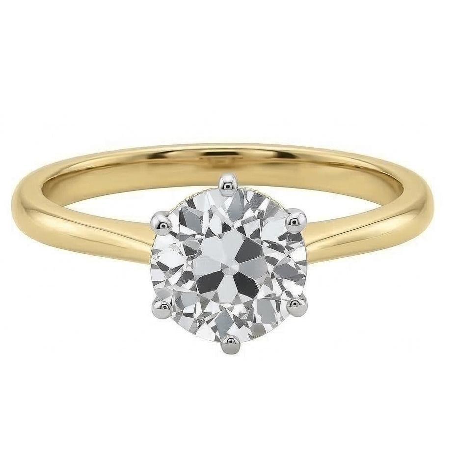 echter round diamant 1.50Karat ring Seitenansicht