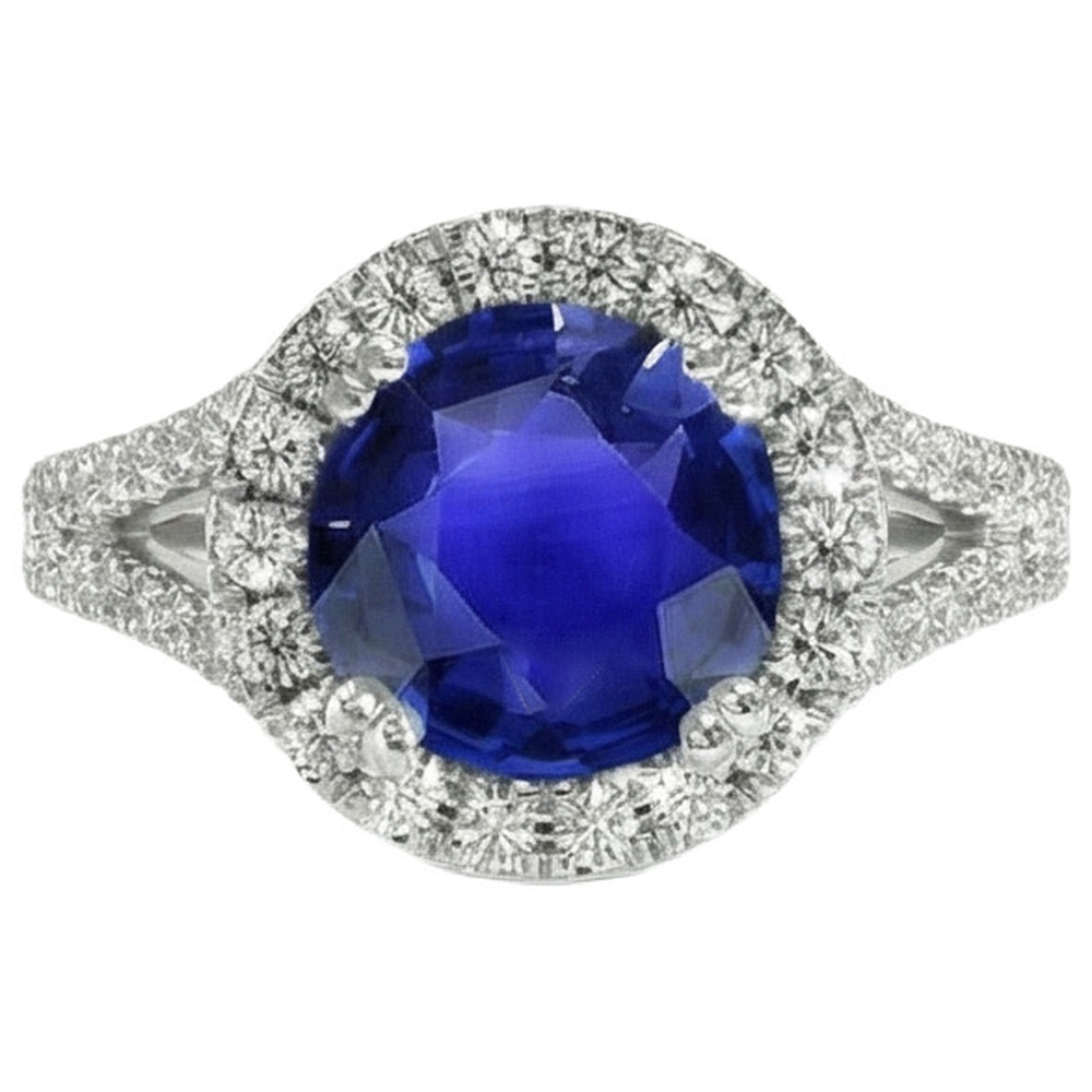 echter round diamant 10Karat ring Seitenansicht