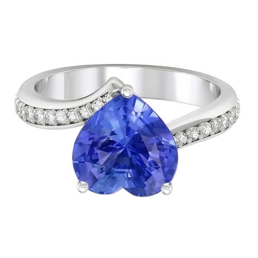 echter round diamant 4.50Karat ring Draufsicht
