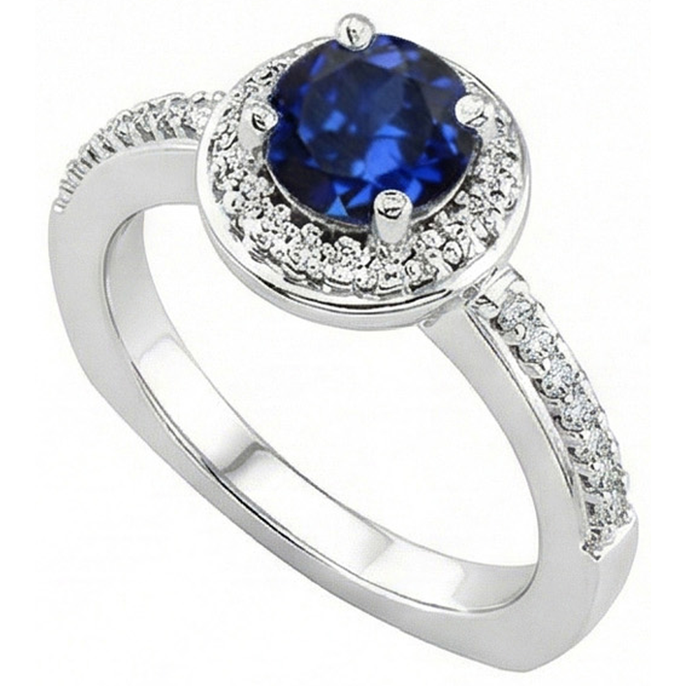 echter round diamant 5.75Karat ring Seitenansicht