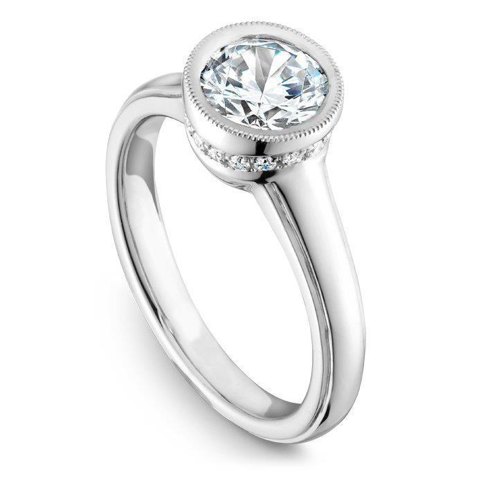 Runder Echt Diamant-Verlobungsring 2.54 Karat Weißgold 14K