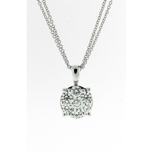 echter round diamant 3.75Karat anhänger Vorderansicht