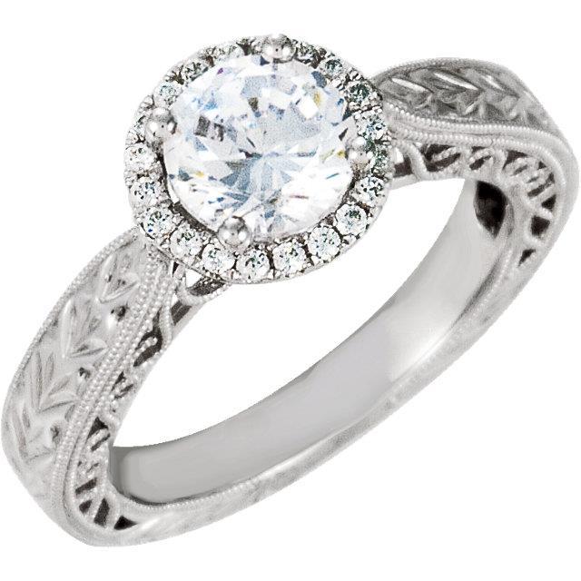 Runder Echt Diamant Vintage-Stil Halo Ring 1,66 Karat Mit Filigran Damenschmuck Neu