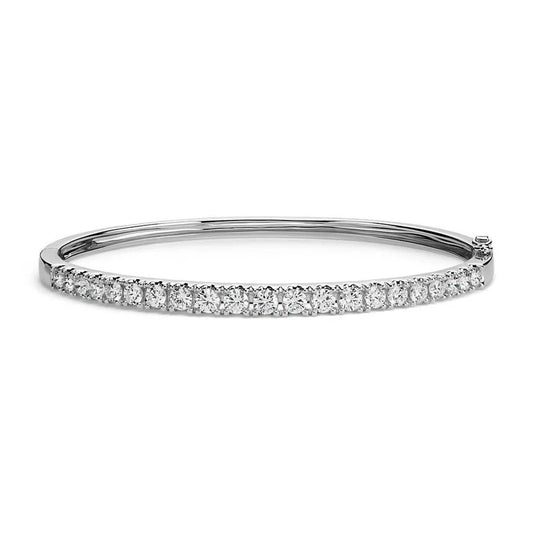 Runder Echte Diamant-Armreif 2 Karat Damen Edler Schmuck