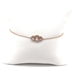 Rundes Echt Diamantarmband 0.30 Roségold Schmuck 14K