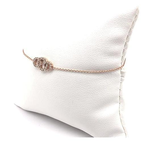 Rundes Echt Diamantarmband 0.30 Roségold Schmuck 14K