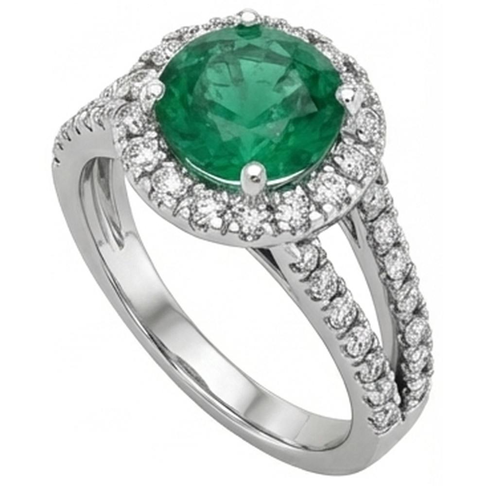 echter round diamant 3.80Karat ring Detailansicht