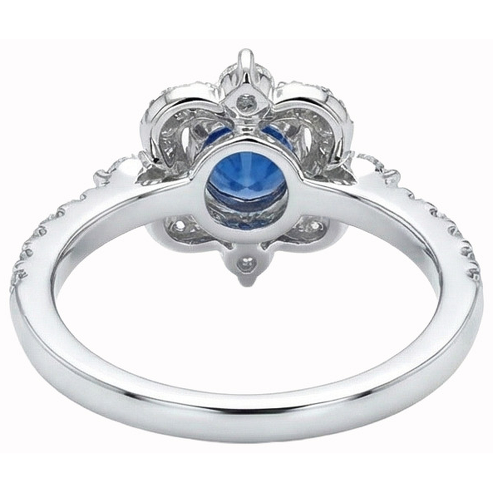 echter round diamant 4.30Karat ring auf Weiß